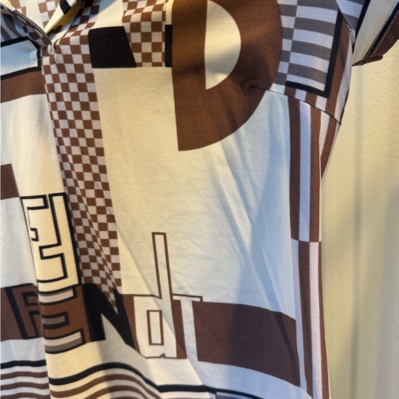 Fendi Vintage Logo Graphic Stretch Top – Made in Italy (Size 40 / S-M) - Picture 7 of 13